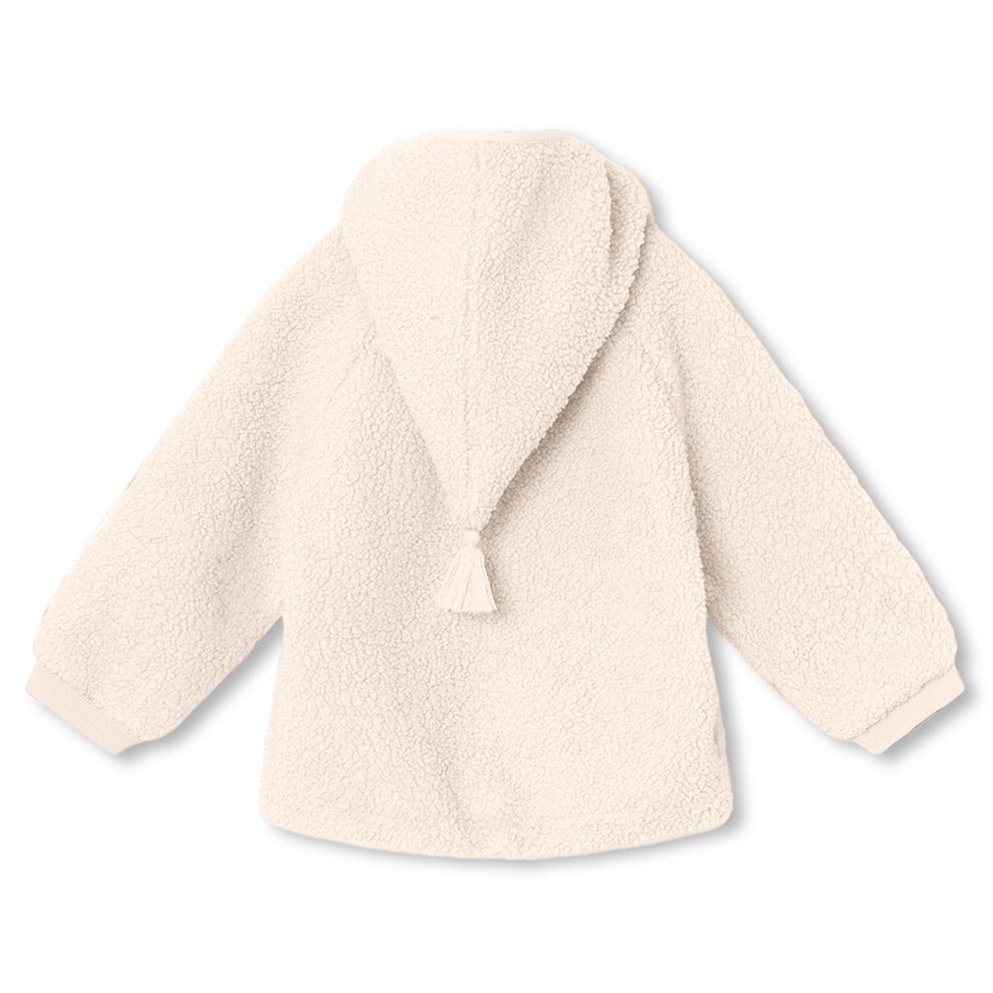 Mini A Ture Liff Teddy Fleece Jacket - Swan White