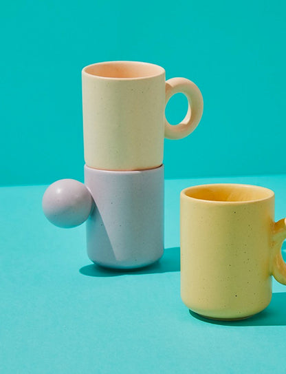 韩国Neoflam Better Finger Ceramic Ball Mug (10.14 fl oz) - Pink