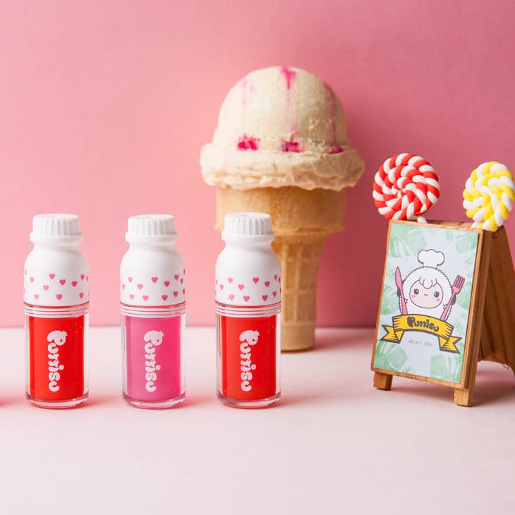 韩国Puttisu Juicy Lip Gloss - 01 Red Ruby