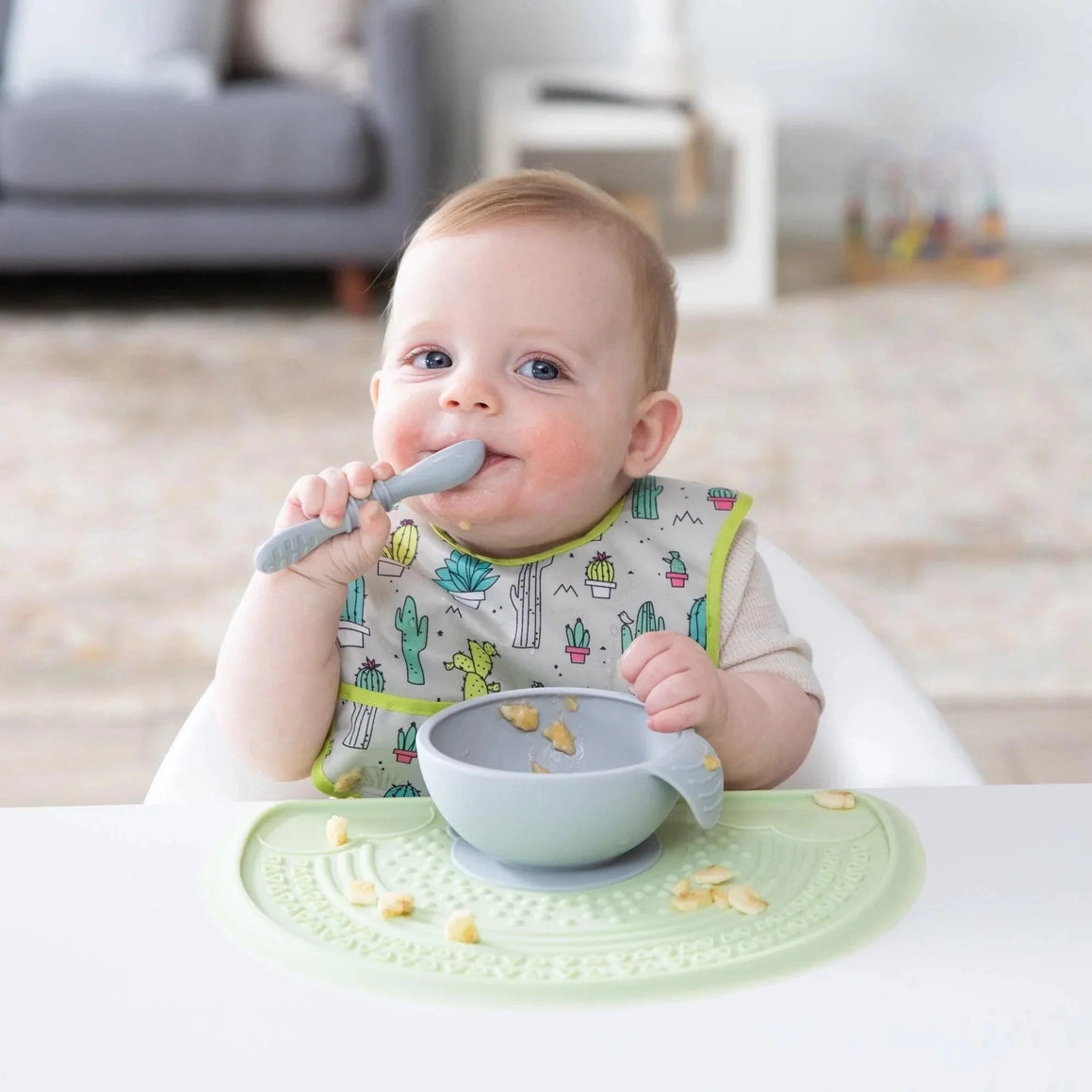 美国Bumkins - Silicone First Feeding Set