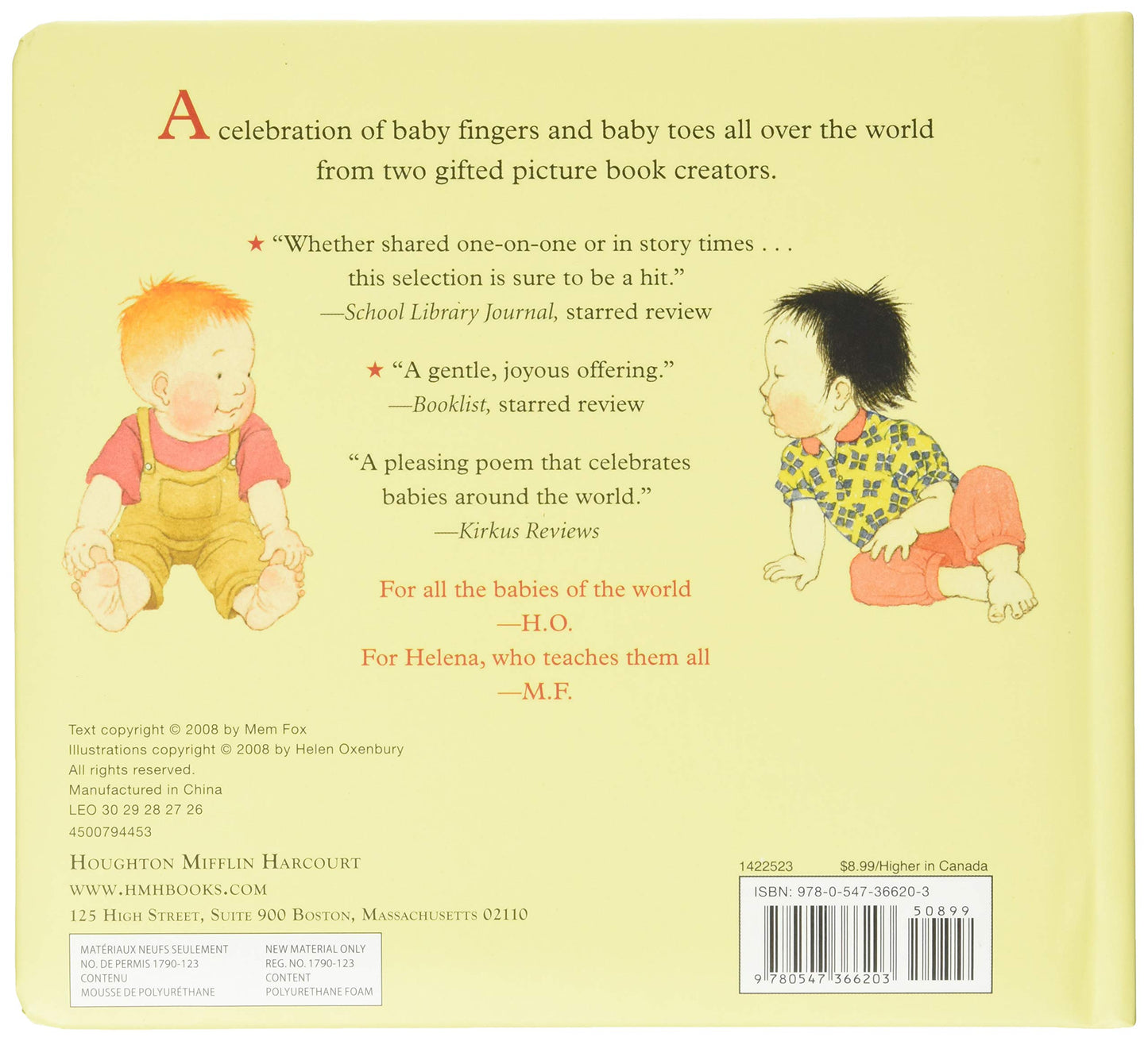 畅销绘本Ten Little Fingers Ten Little Toes