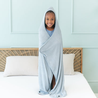 Kyte Toddler Hooded Bath Towel in Fog