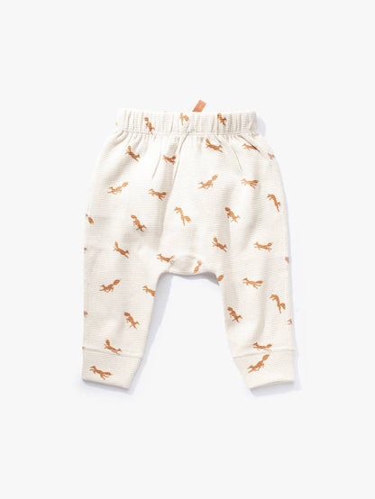 加拿大Sapling Child Fox Waffle Pants-有机棉华夫系列