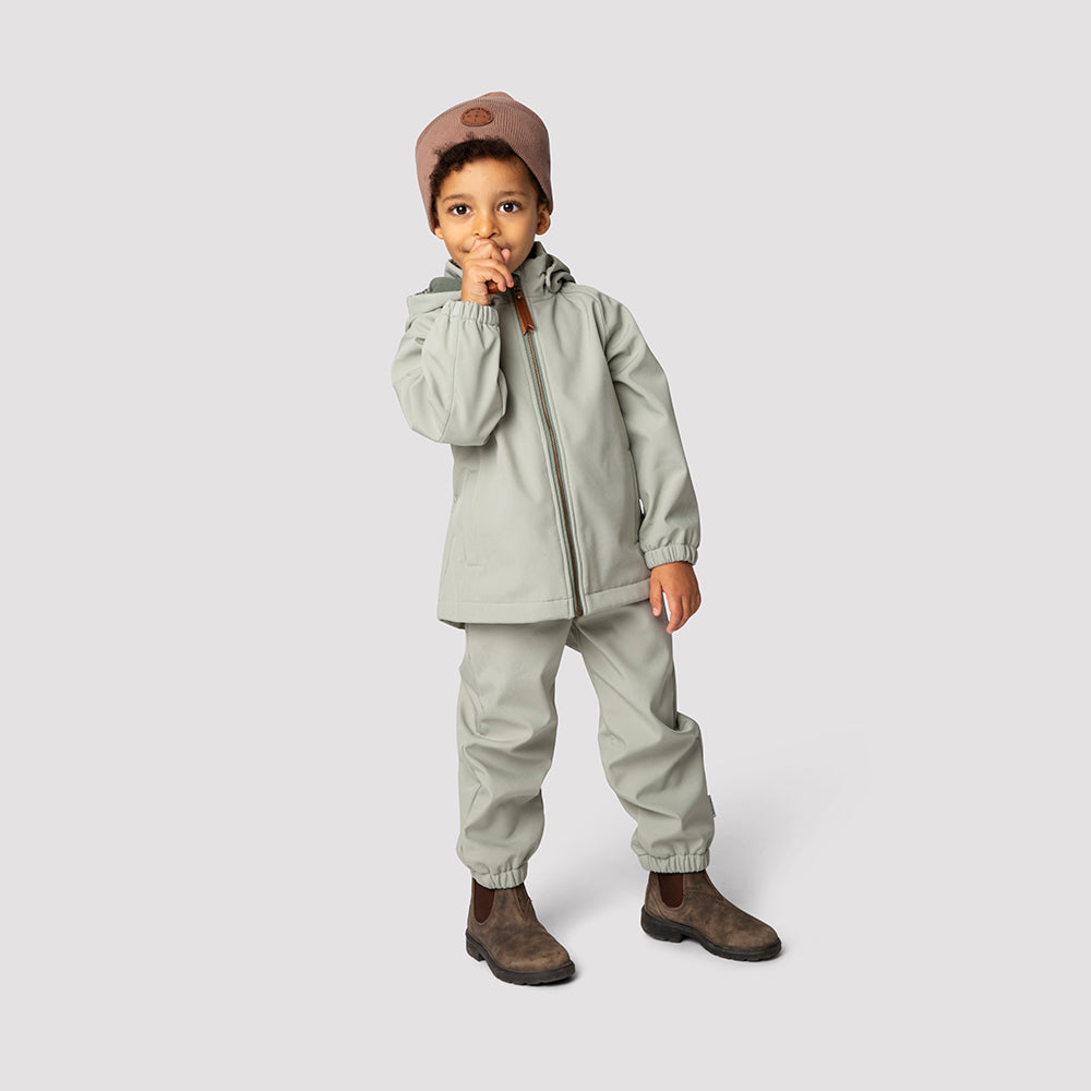 Mini A Ture Aden Softshell Jacket - MOKA MERINGUE