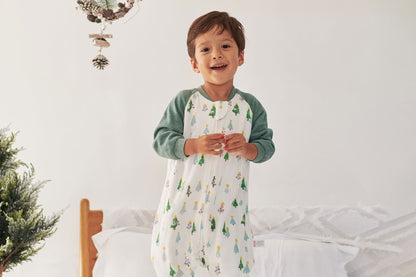 Nest Designs Bamboo Jersey Footed Sleep Bag 2.5 TOG - Twinkle Trees