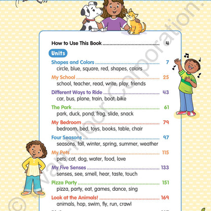北美黄冈Evan-Moor My First Big Book of Words, Grade PreK Workbook