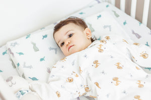 Nest Designs Bamboo Toddler Poplin Pillow with Pillowcase (Medium) - The Tortoise & The Hare - 55X35