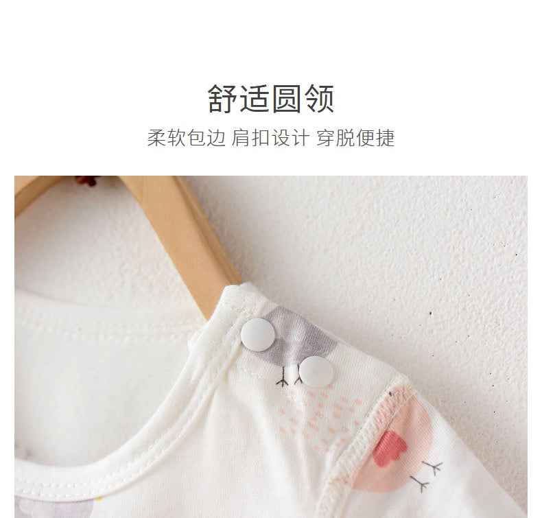 无骨工艺春夏肩开包屁衣3-18月