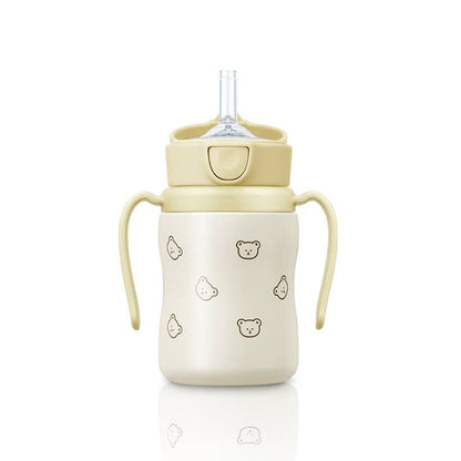 韩国Grosmimi Stainless Steel Straw Cup with Flip Top- DTD 200ml