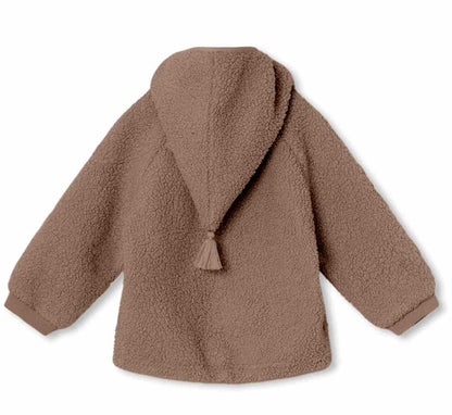 Mini A Ture Liff Teddyfleece Jacket- Brownie