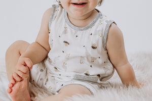 Nest Designs Bamboo Pima Sleeveless Romper - The Goose & The Golden egg
