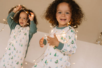 Nest Designs Organic Cotton Two-Piece PJ Set - Twinkle Trees