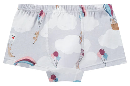Nest Designs Bamboo Boys Boxer Briefs Underwear (2 Pack) - Sahara Sky