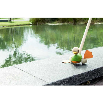 泰国PlanToys Push Along Duck