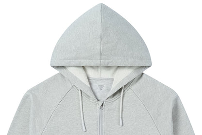 Nest Designs Basic-Men's Basics Organic Terry Zip Up Hoodie - Cloudburst Light