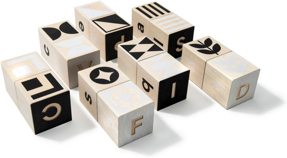 美国Uncle Goose Classic Abc Blocks-质感满满的益智积木块