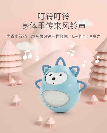 可优比刺猬不倒翁摇铃0-1岁