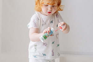 Nest Designs Bamboo Jersey Short Sleeve T-Shirt - The Tortoise & The Hare