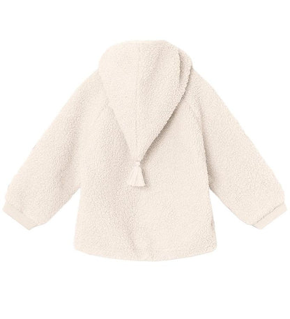 Mini A Ture Liff Teddyfleece Jacket- White Swan