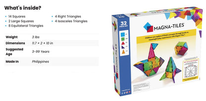 MAGNA-TILES Classic 32-Piece Set