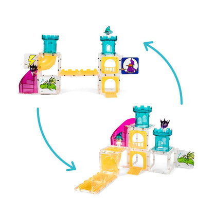 美国情景磁力赛道大型颗粒防吞咽Squaregles-Oggsmore Keep: A Castle Saga