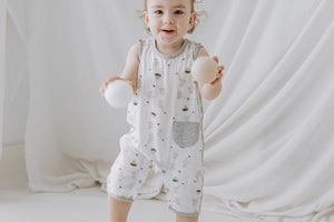 Nest Designs Bamboo Pima Sleeveless Romper - The Goose & The Golden egg