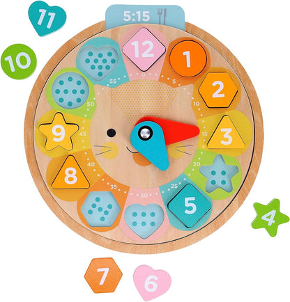 美国Petit Collage Toy Wooden Learning Clock