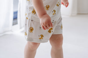 Nest Designs Bamboo Jersey Shorts - The Lion and The Mouse