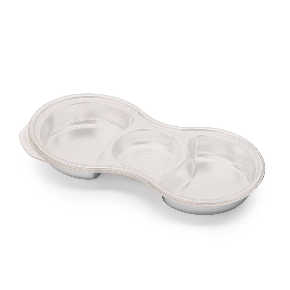 韩国Grosmimi Stainless Steel Food Tray with 3 Compartment