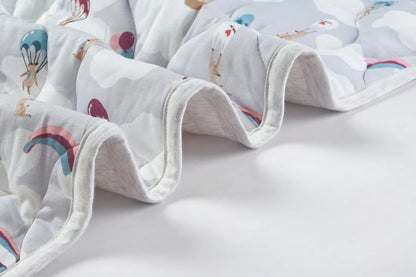 Nest Designs Medium Quilted Bamboo Winter Blanket 3.2 TOG - Meerkats Away!