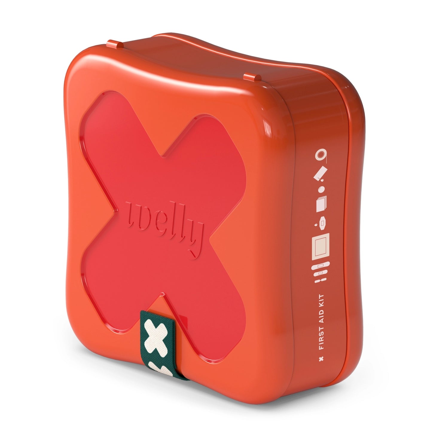 美国Welly儿童专用急救箱-含多种创口贴，卷胶带，蝴蝶绷带，抗生素软膏，包氢化可的松软膏，消毒纸