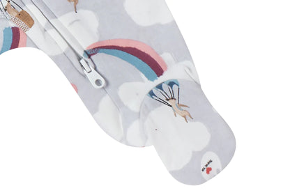 Nest Designs Organic Cotton One-Piece Zip Footed Sleeper - Meerkats Away!