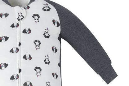 Nest Designs Bamboo Long Sleeve Footed Sleep Bag 1.0 TOG - Panda Party