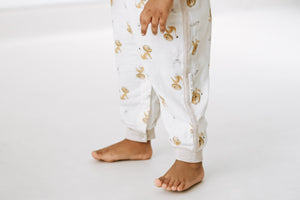 Nest Designs Bamboo Pima Short Sleeve Romper - The Lion and The Mouse