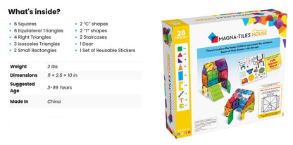 MAGNA-TILES House 28-Piece Set