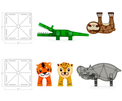 MAGNA-TILES Jungle Animals 25-Piece Set