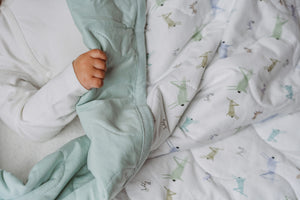 Nest Designs Small Quilted Bamboo Jersey Cozy Blanket 2.0 TOG - The Ant & The Grasshopper