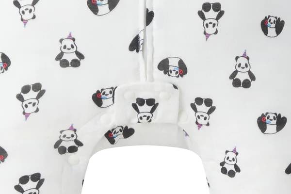 Nest Designs Bamboo Long Sleeve Footed Sleep Bag 1.0 TOG - Panda Party
