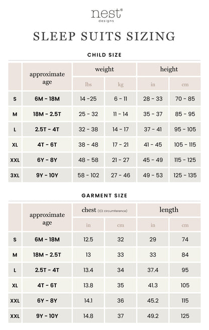 Nest Designs Raglan Bamboo Pima Short Sleeve Footed Sleep Bag 0.6 TOG -The Lion and The Mouse