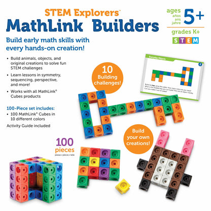 美国Learning Resources STEM Explorers‚ Mathlink Builders