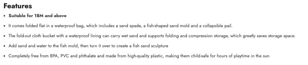 Hape Fold And Go Beach Toy Sets With Easy Carry Bag海滩折叠易携带玩具套装