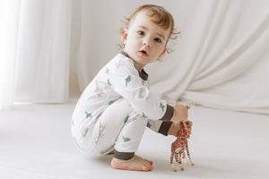 Nest Designs Bamboo Two-Piece Long Sleeve PJ Set - The Tortoise & The Hare