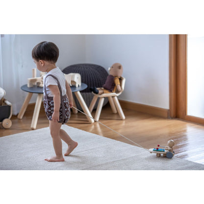 泰国PlanToys Pull Along Musical Bear