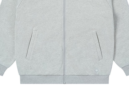 Nest Designs Basic-Men's Basics Organic Terry Zip Up Hoodie - Cloudburst Light