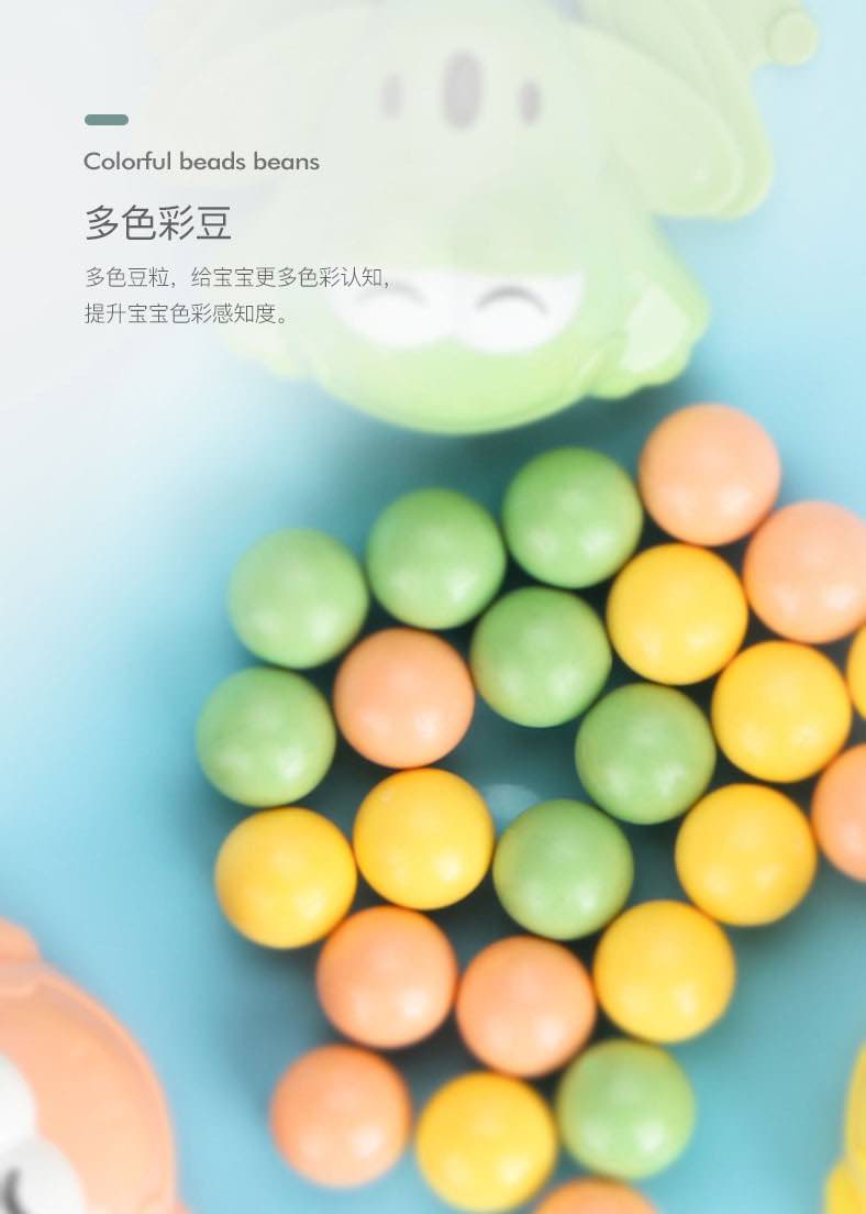 贝恩施小青蛙吃豆豆亲子互动桌面玩具3-6岁
