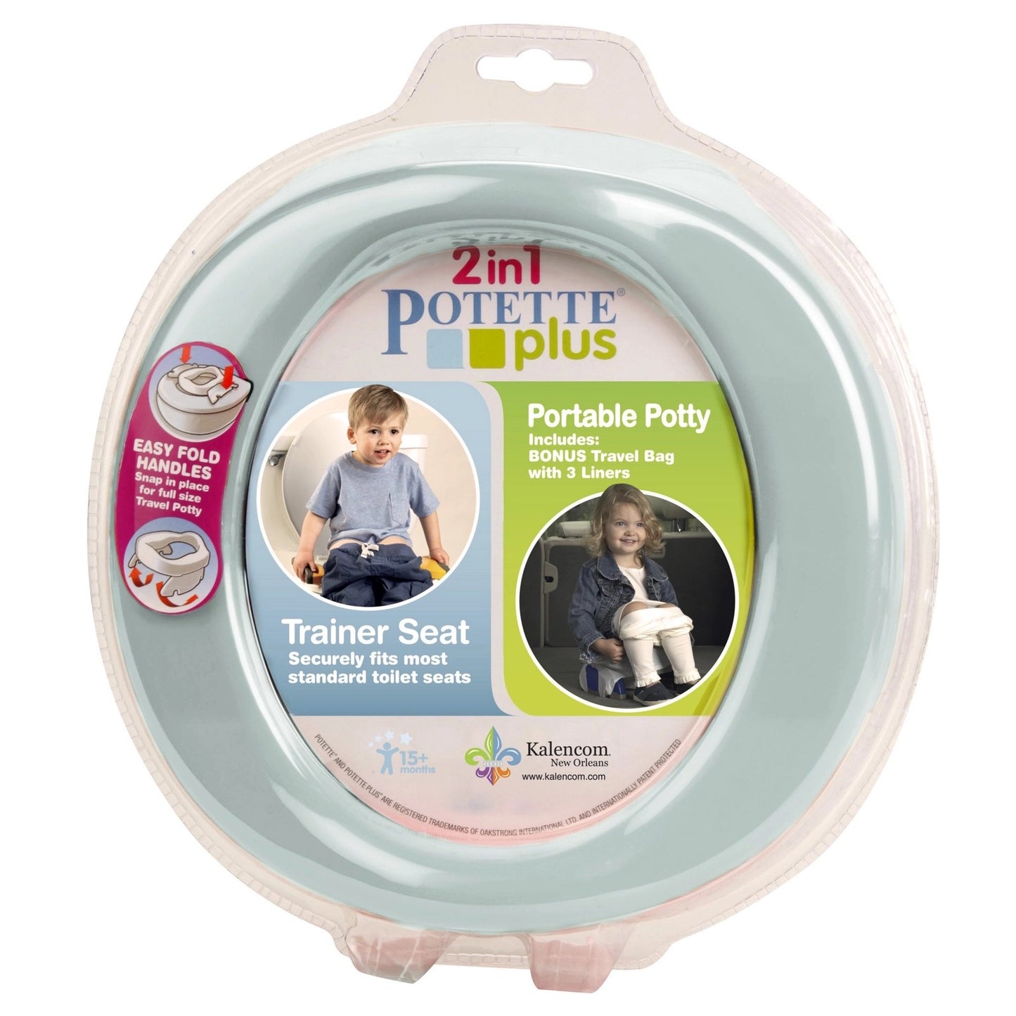 美国Potette 2-in-1 Plus-携便式马桶圈，干净卫生