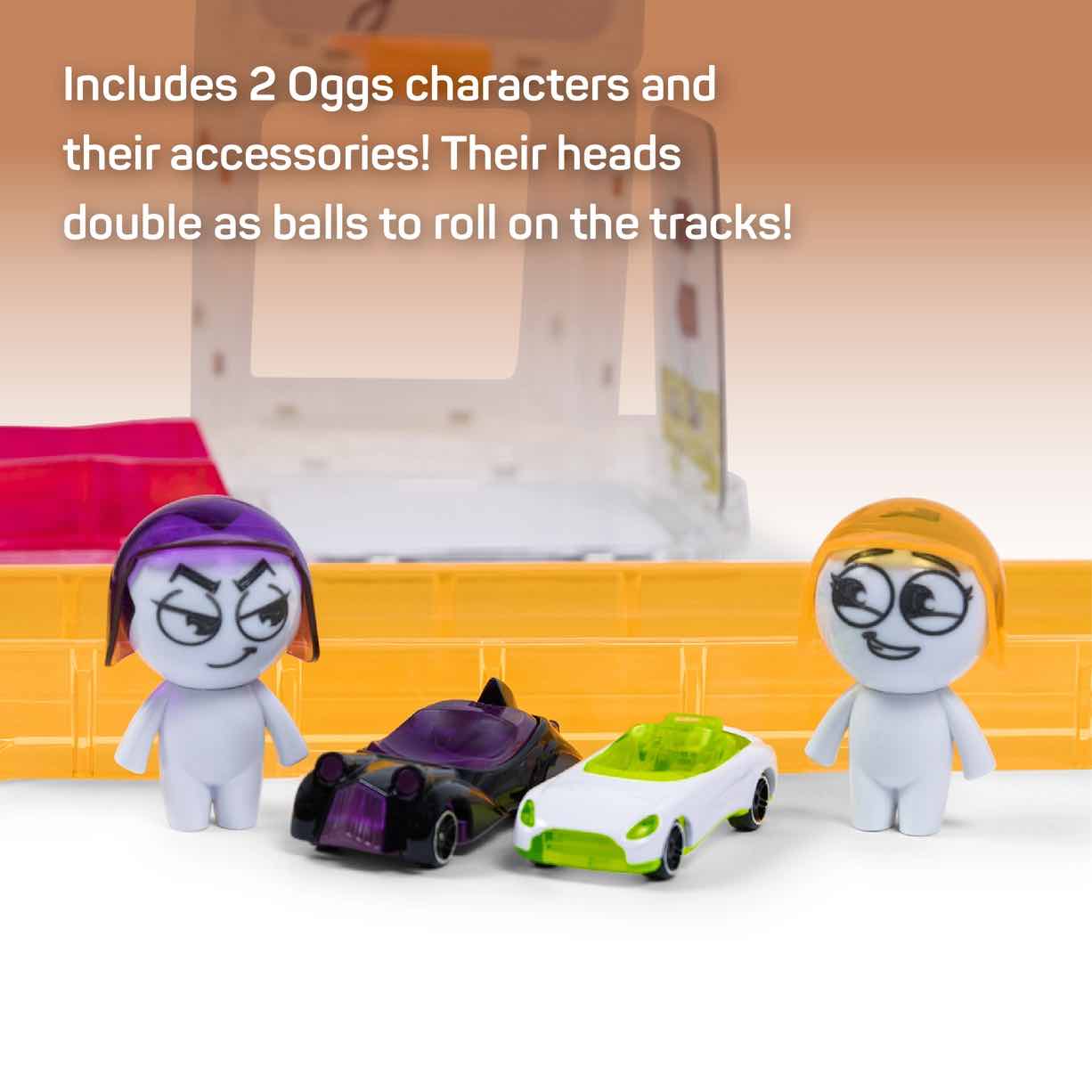 美国情景磁力赛道大型颗粒防吞咽Squaregles-Erggs Character Pack