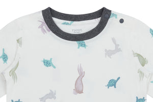 Nest Designs Bamboo Two-Piece Long Sleeve PJ Set - The Tortoise & The Hare