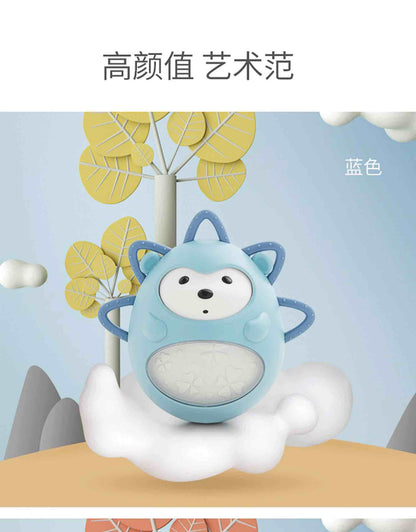 可优比刺猬不倒翁摇铃0-1岁