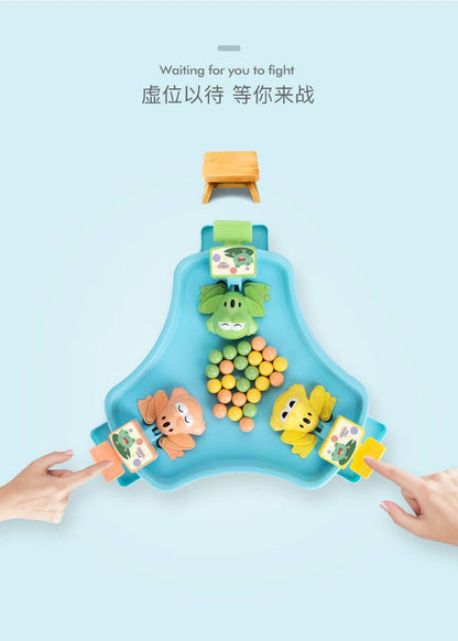 贝恩施小青蛙吃豆豆亲子互动桌面玩具3-6岁